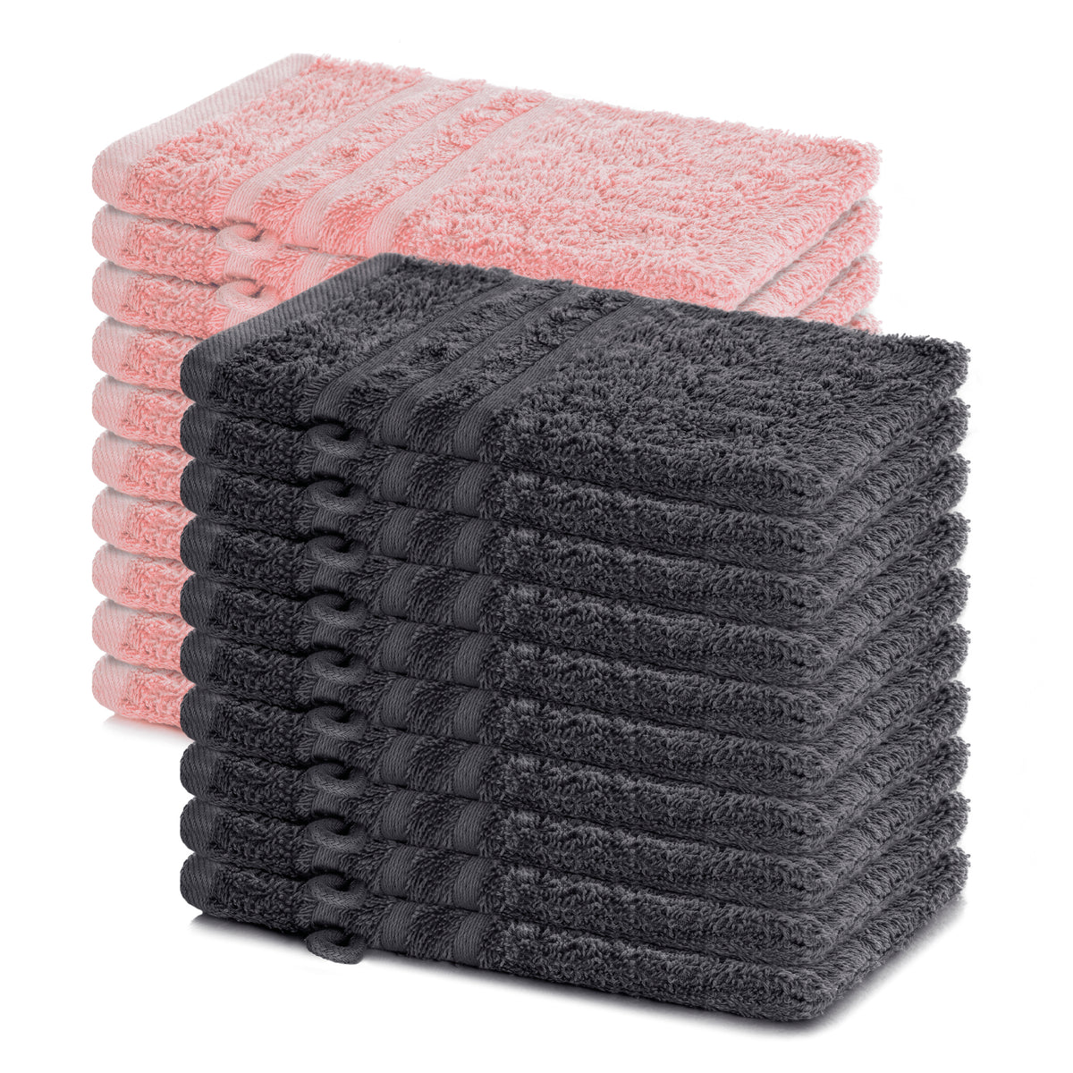 Waschhandschuh Elena, 20er Set, 100% Baumwolle, 15x21 cm