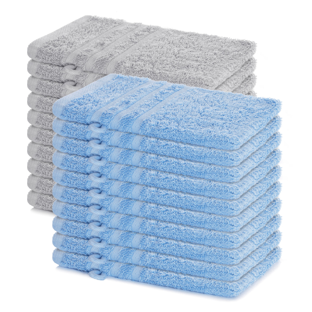 Waschhandschuh Elena, 20er Set, 100% Baumwolle, 15x21 cm