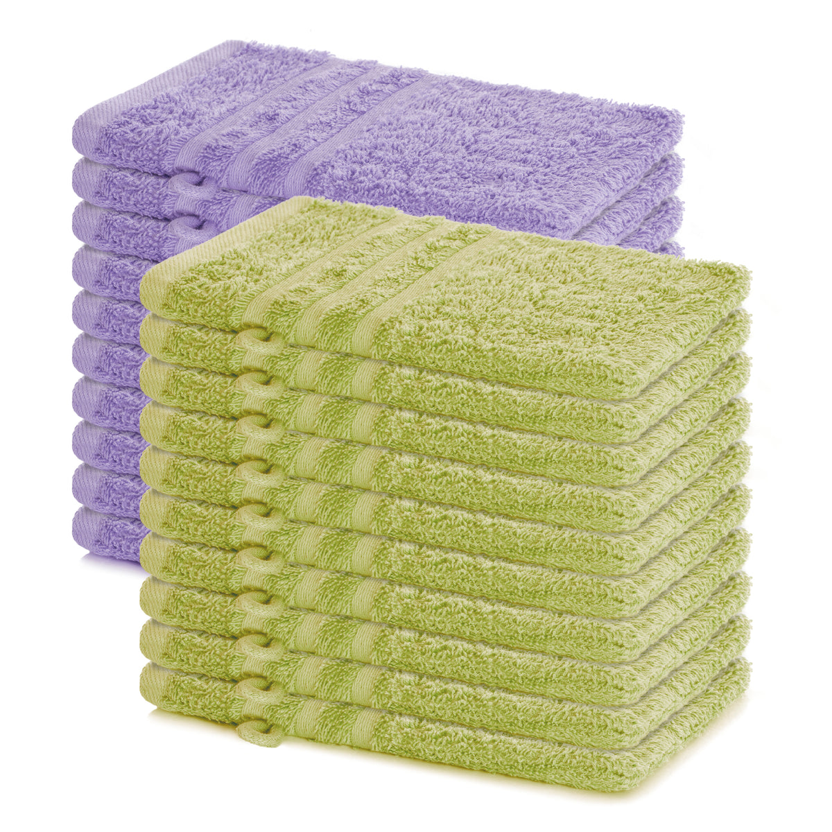 Waschhandschuh Elena, 20er Set, 100% Baumwolle, 15x21 cm