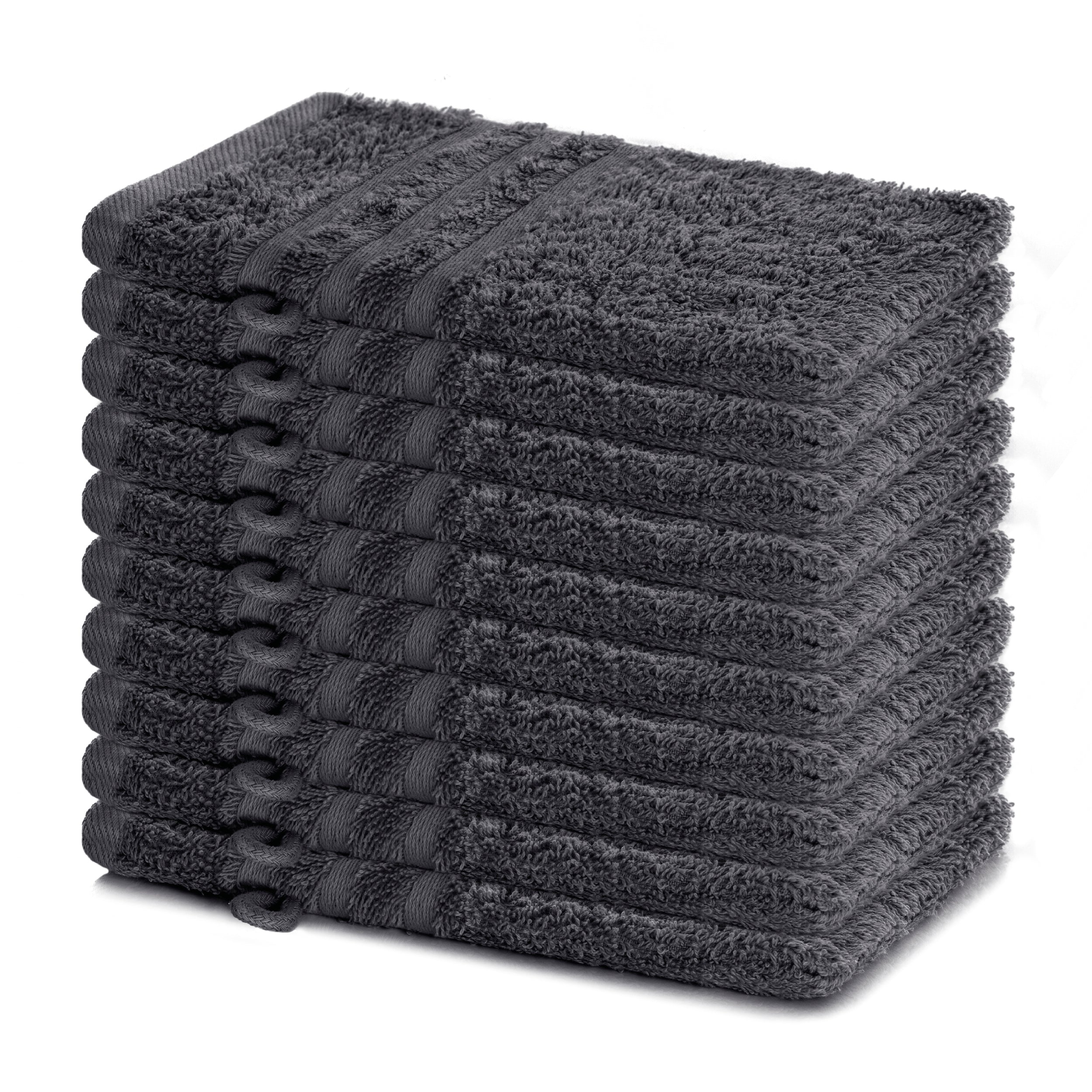 Waschhandschuh Elena, 10er Set, 100% Baumwolle, 15x21 cm