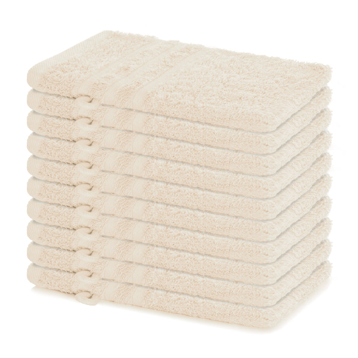 Waschhandschuh Elena, 10er Set, 100% Baumwolle, 15x21 cm
