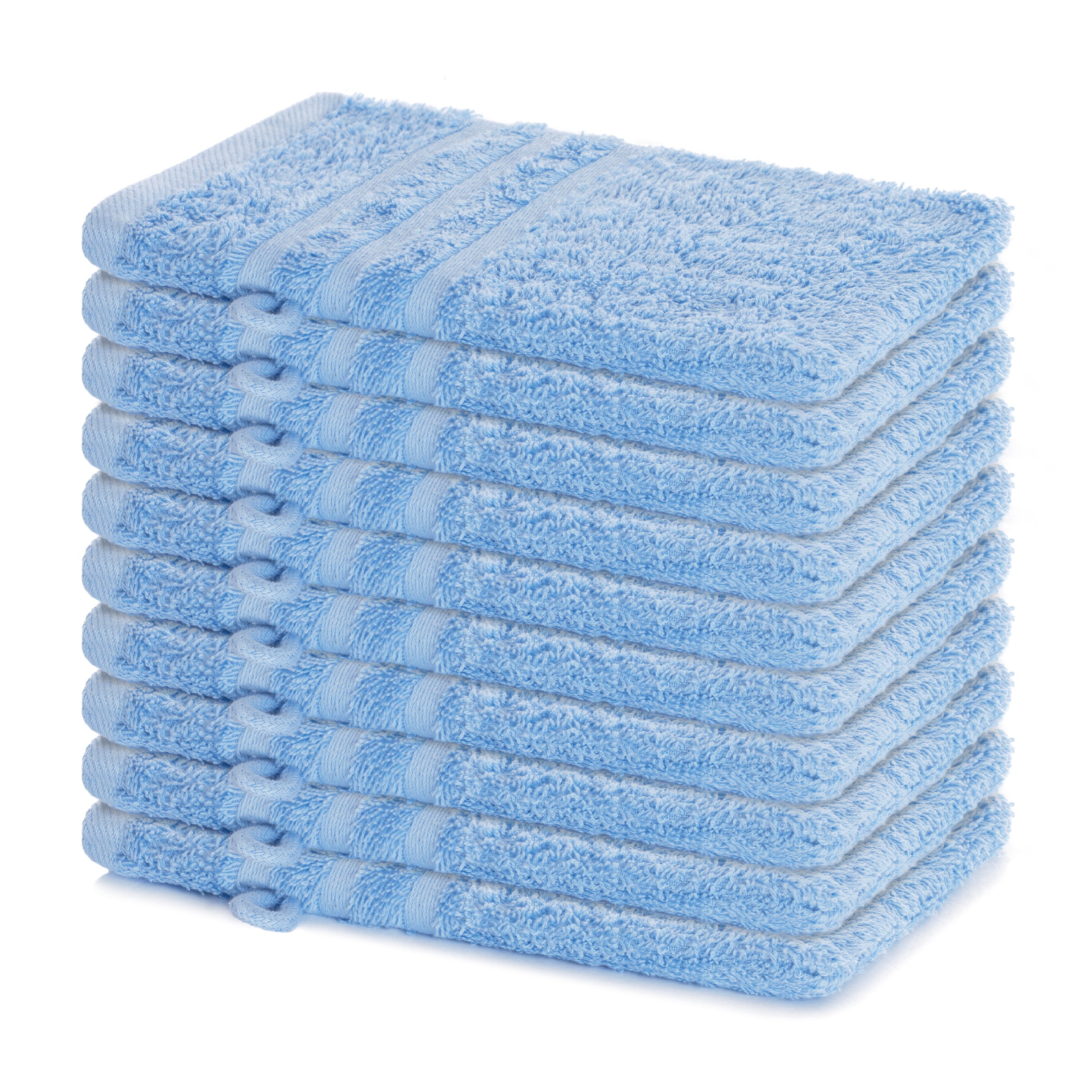 Waschhandschuh Elena, 10er Set, 100% Baumwolle, 15x21 cm