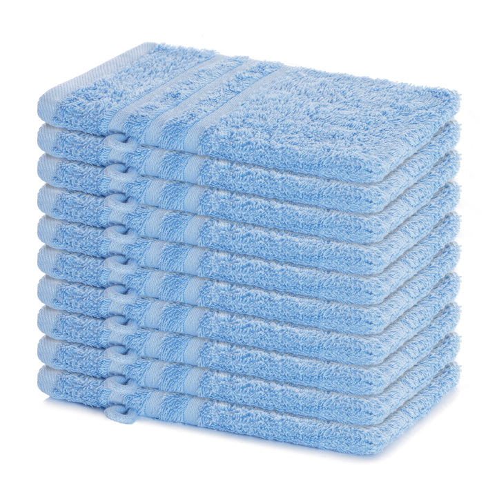 Waschhandschuh Elena, 10er Set, 100% Baumwolle, 15x21 cm