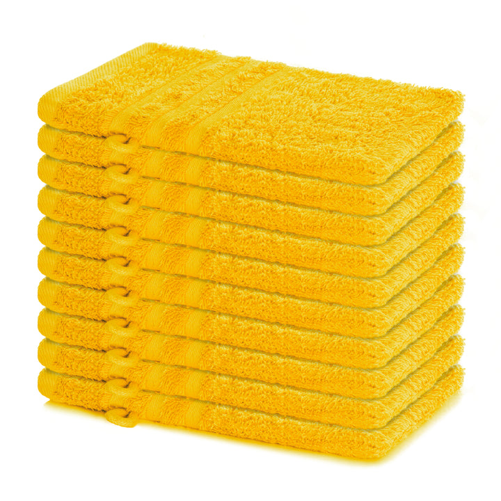 Waschhandschuh Elena, 10er Set, 100% Baumwolle, 15x21 cm