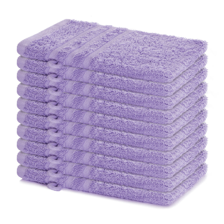Waschhandschuh Elena, 10er Set, 100% Baumwolle, 15x21 cm