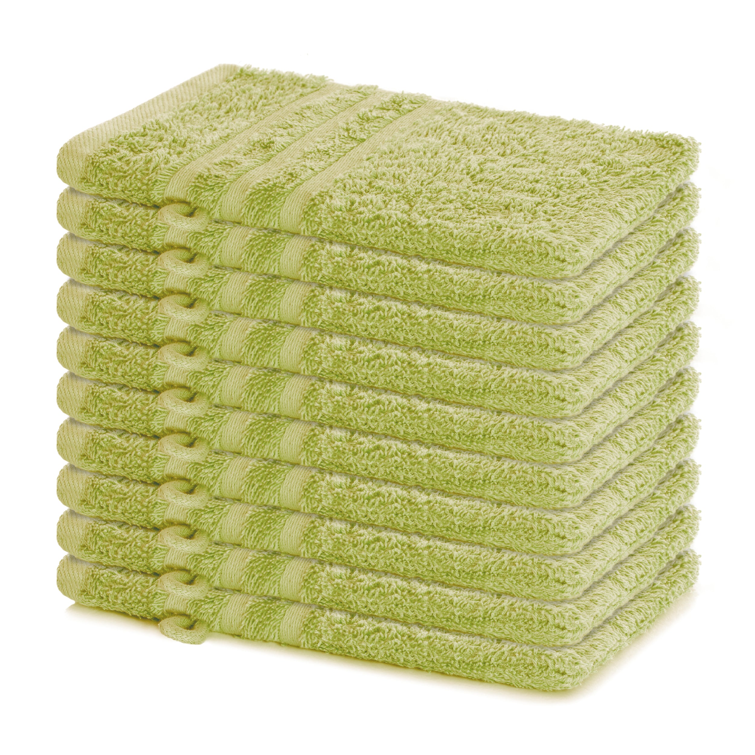 Waschhandschuh Elena, 10er Set, 100% Baumwolle, 15x21 cm
