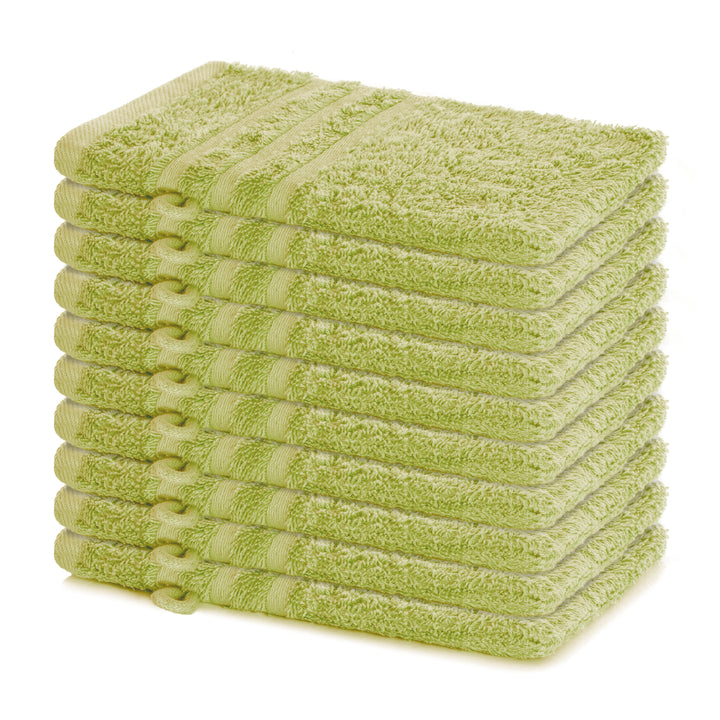 Waschhandschuh Elena, 10er Set, 100% Baumwolle, 15x21 cm
