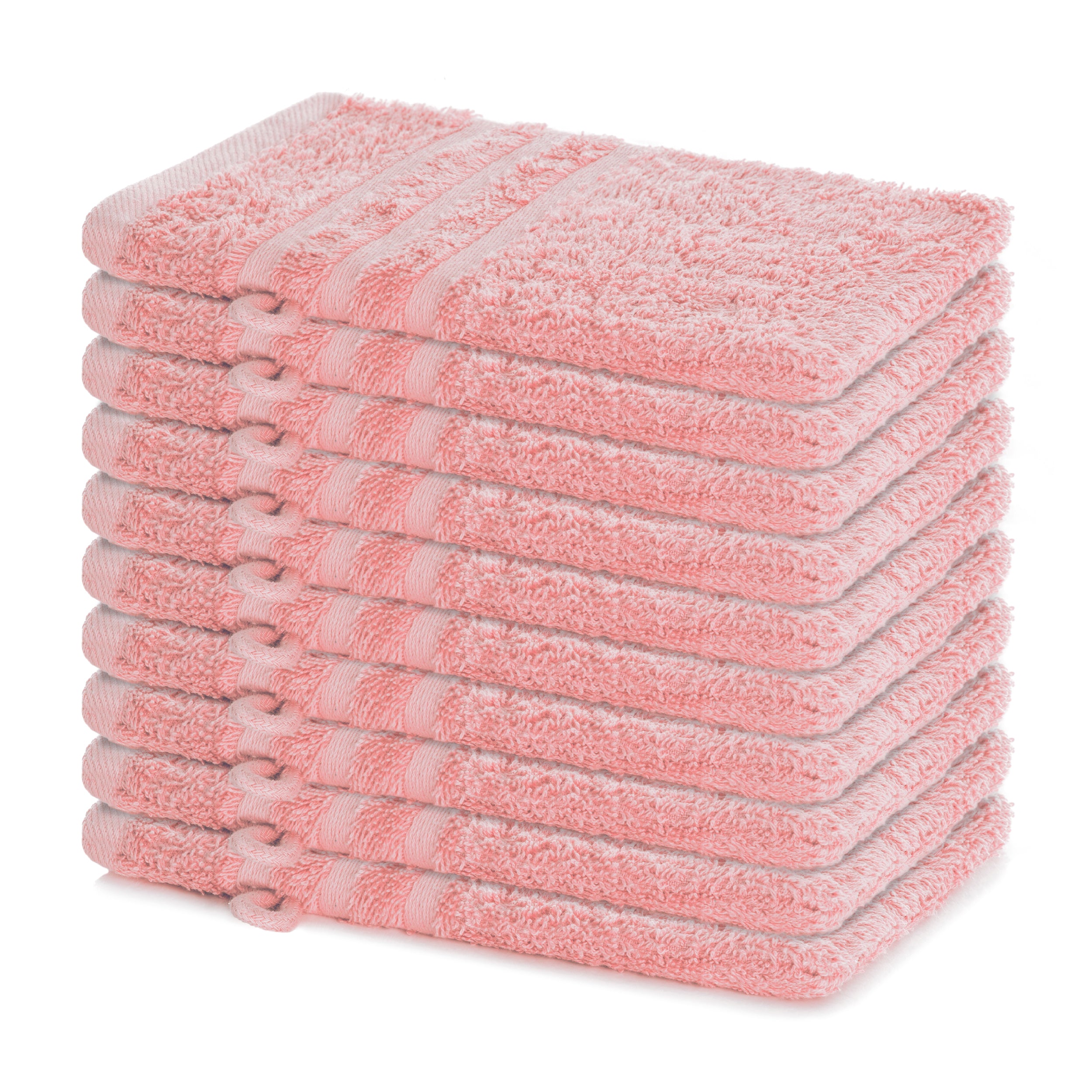 Waschhandschuh Elena, 10er Set, 100% Baumwolle, 15x21 cm