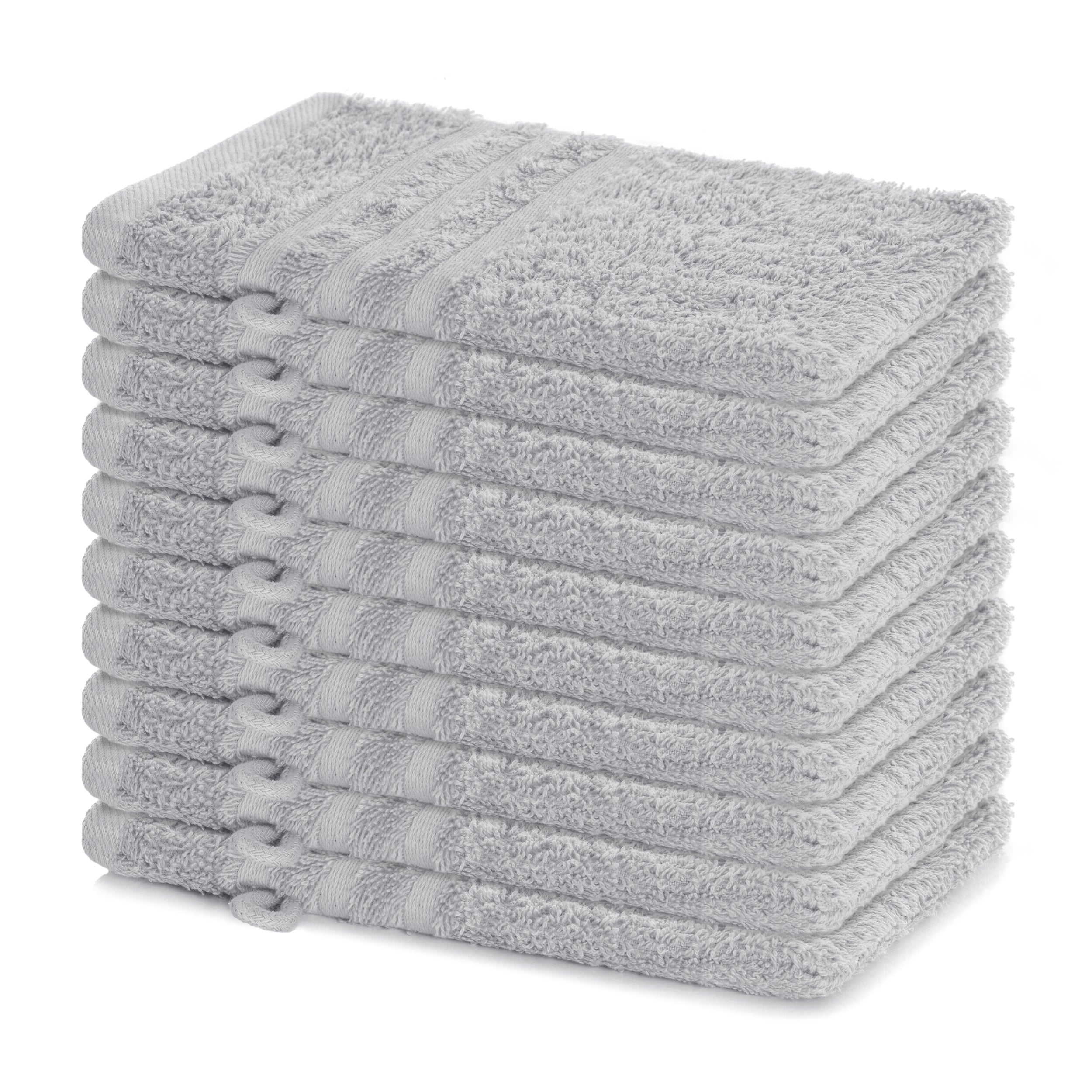 Waschhandschuh Elena, 10er Set, 100% Baumwolle, 15x21 cm