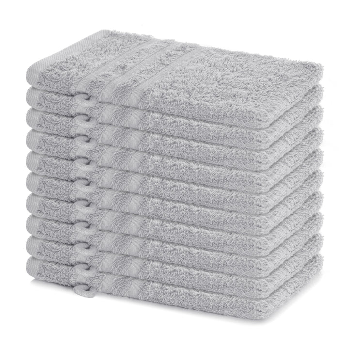 Waschhandschuh Elena, 10er Set, 100% Baumwolle, 15x21 cm