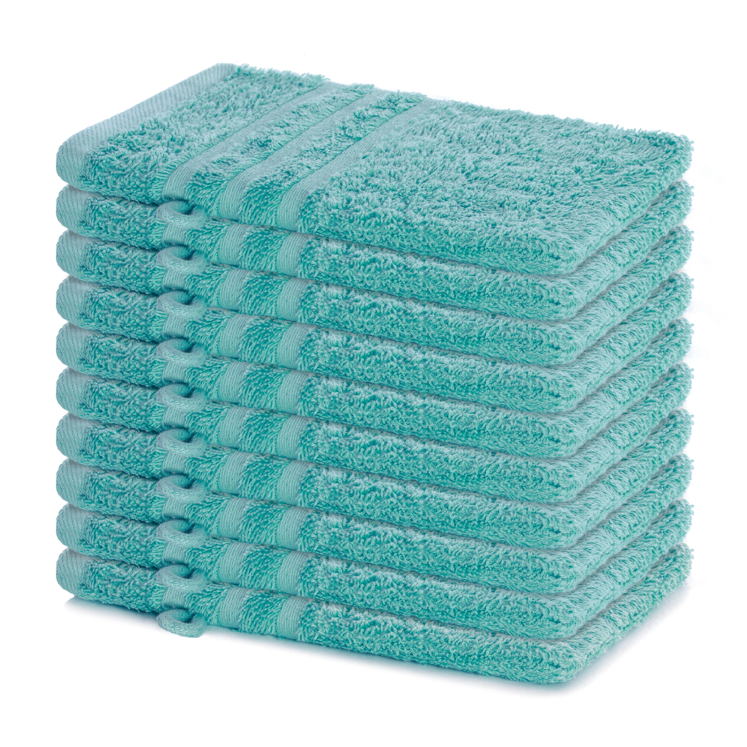 Waschhandschuh Elena, 10er Set, 100% Baumwolle, 15x21 cm