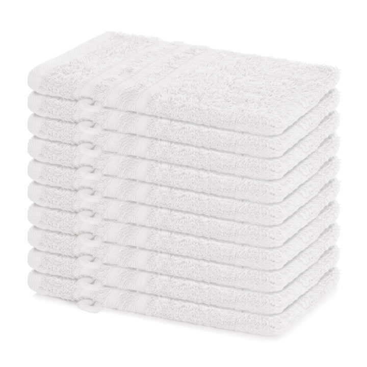 Waschhandschuh Elena, 10er Set, 100% Baumwolle, 15x21 cm